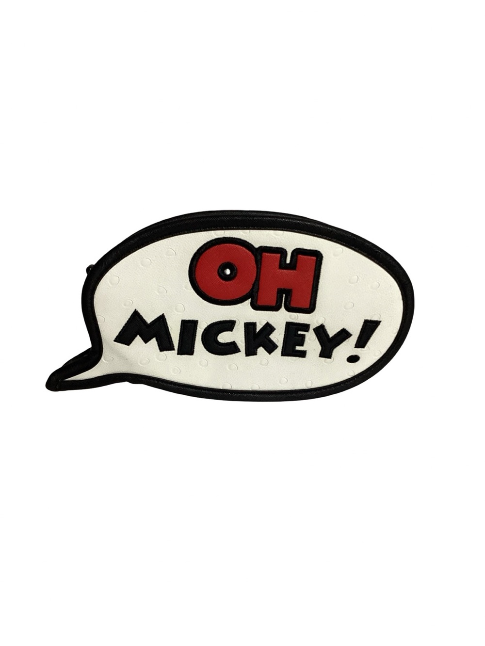 Disney OH MICKEY Mouse Speech Bubble White & Black Crossbody Novelty Bag NWOT